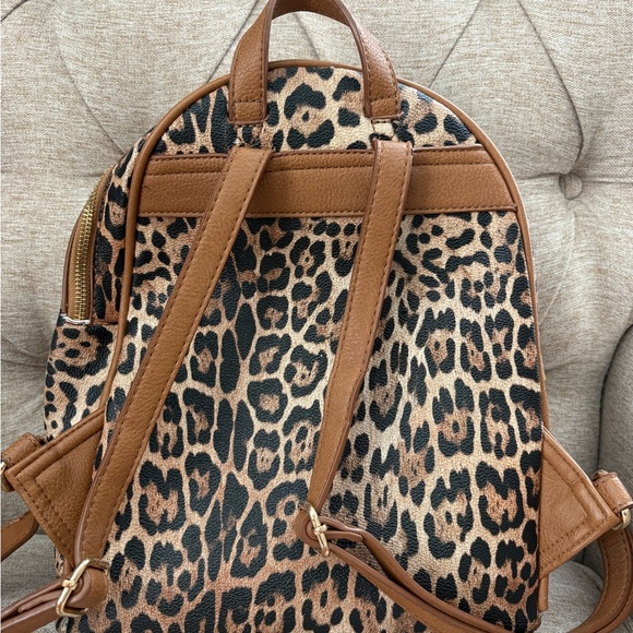 Leopard Print Mini Backpack - Picture 3 of 13